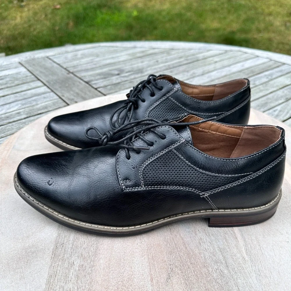 Sonoma Goods For Life Mens Jack Black Derby Dress Shoes Black Size 10.5